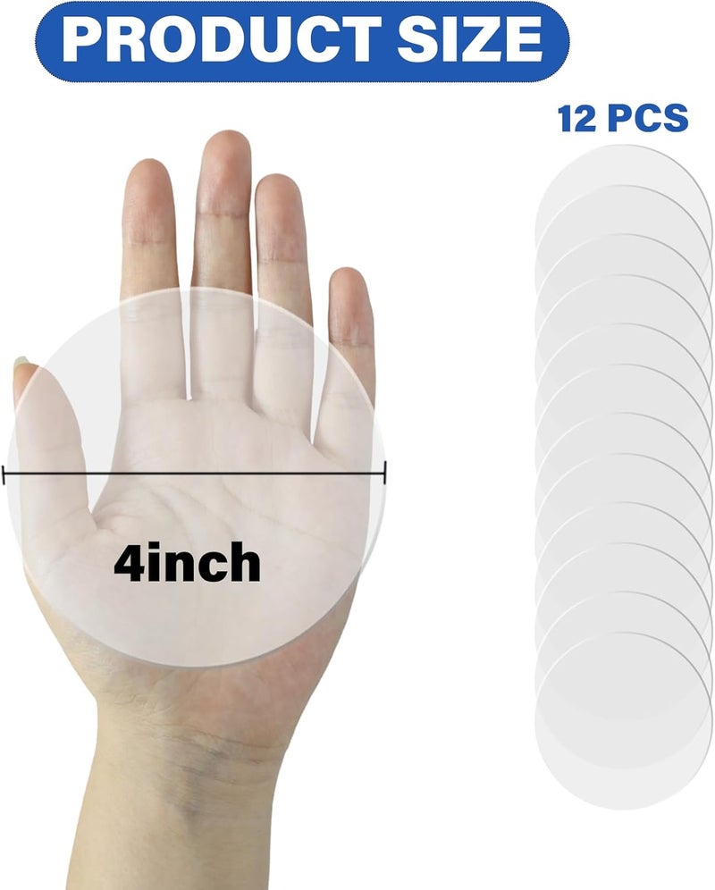 G GEYYANG GEYYANG 12 Pack of Inflatable Patch Repair Kit,Air Mattress Patch Kit,Waterproof TPU Pool Repair Tape for Air Mattress,Bounce House,Pool Toys,Rafts,Tent,Swimming Ring,Inflatable Boats - Image 2